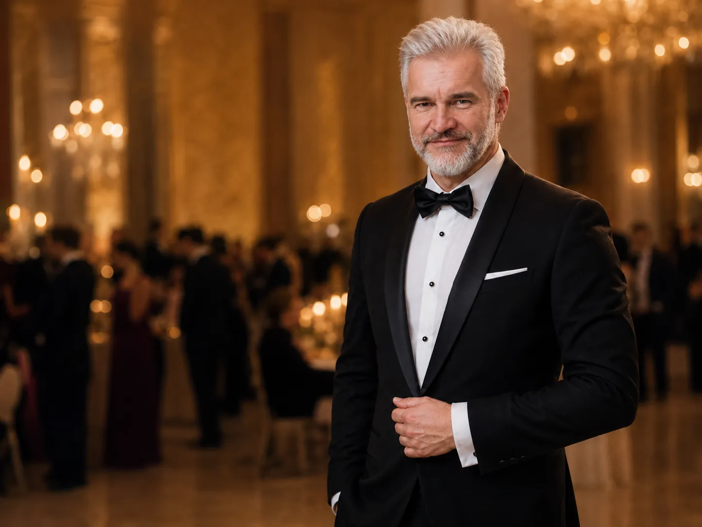 Krzysztof Klimek — DJ Inny prowadzi wesele w eleganckiej sali